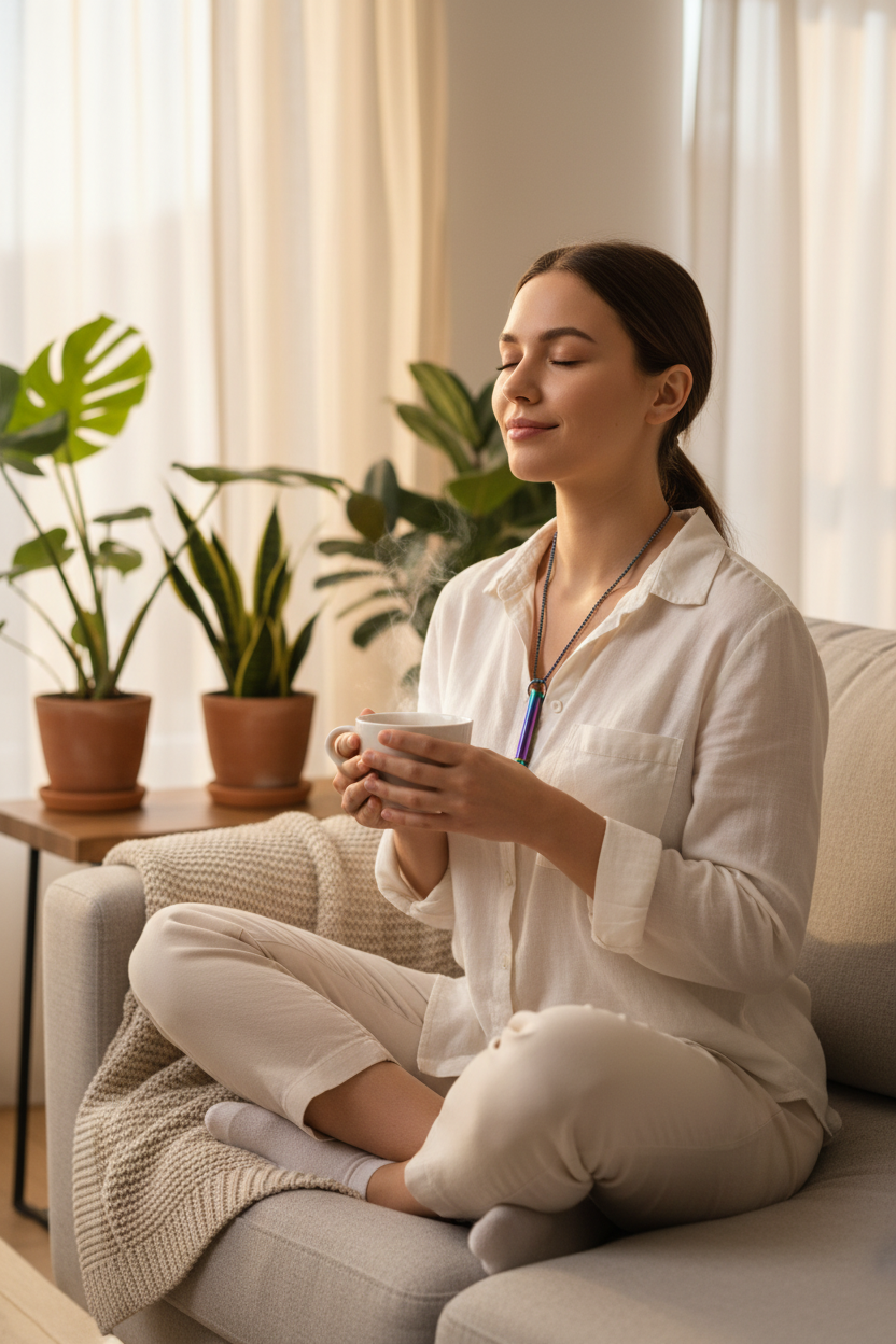 PrimeNest™ CalmFlow Breathing Necklace